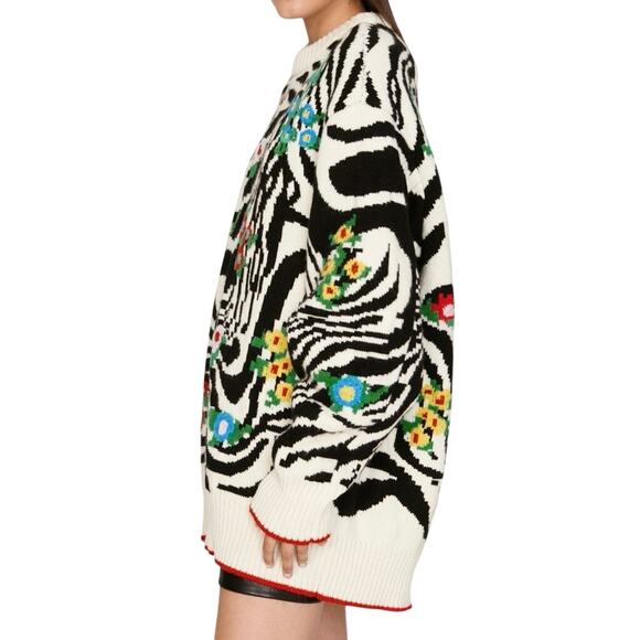 Philosophy di Lorenzo Serafini Animal Print Sweater Sz 46 US 10 / XL MSRP $1,135 - Picture 4 of 15